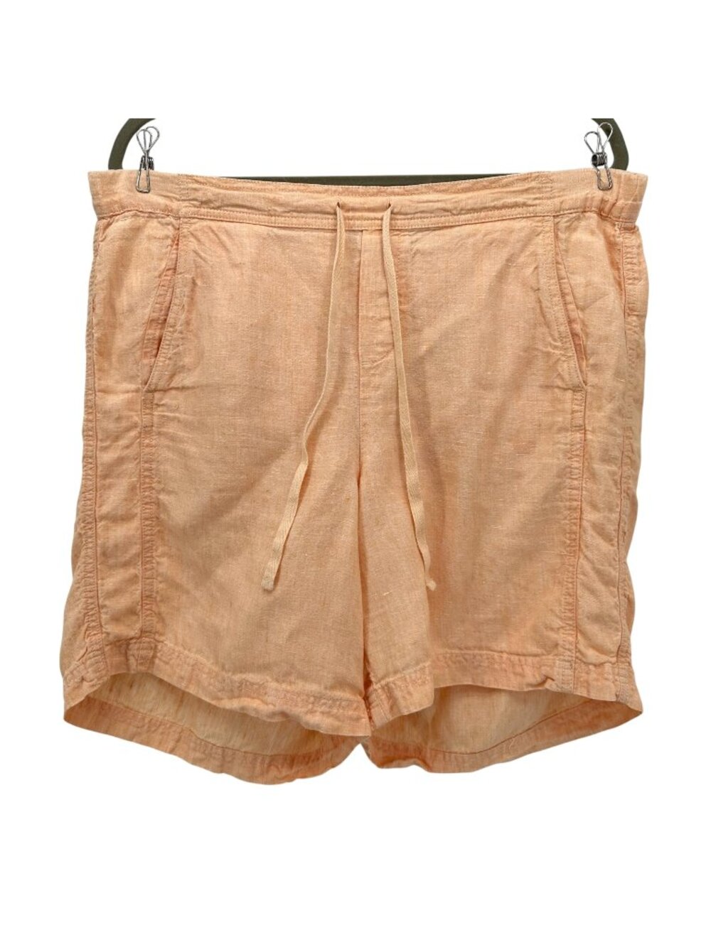 J. Jill Love Linen Womens Medium Shorts Pull On Drawstring Pockets Relaxed Fit